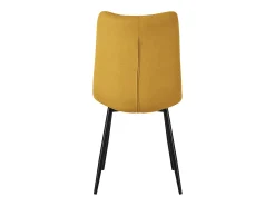 ML-Design Silla de comedor amarillo mostaza (juego de 2), Silla de salón con tapicería de tela