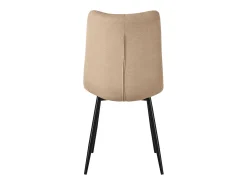 ML-Design Silla de comedor juego de 6 piezas marrón claro, Silla de salón con tapicería de tela