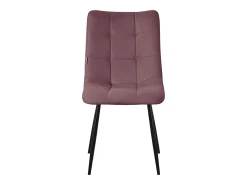 ML-Design Silla de comedor juego de 4 piezas rosa antiguo, Silla de salón con tapicería de tela