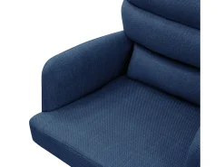 ML-Design Silla de Comedor Azul Oscuro, Giratoria Car Position