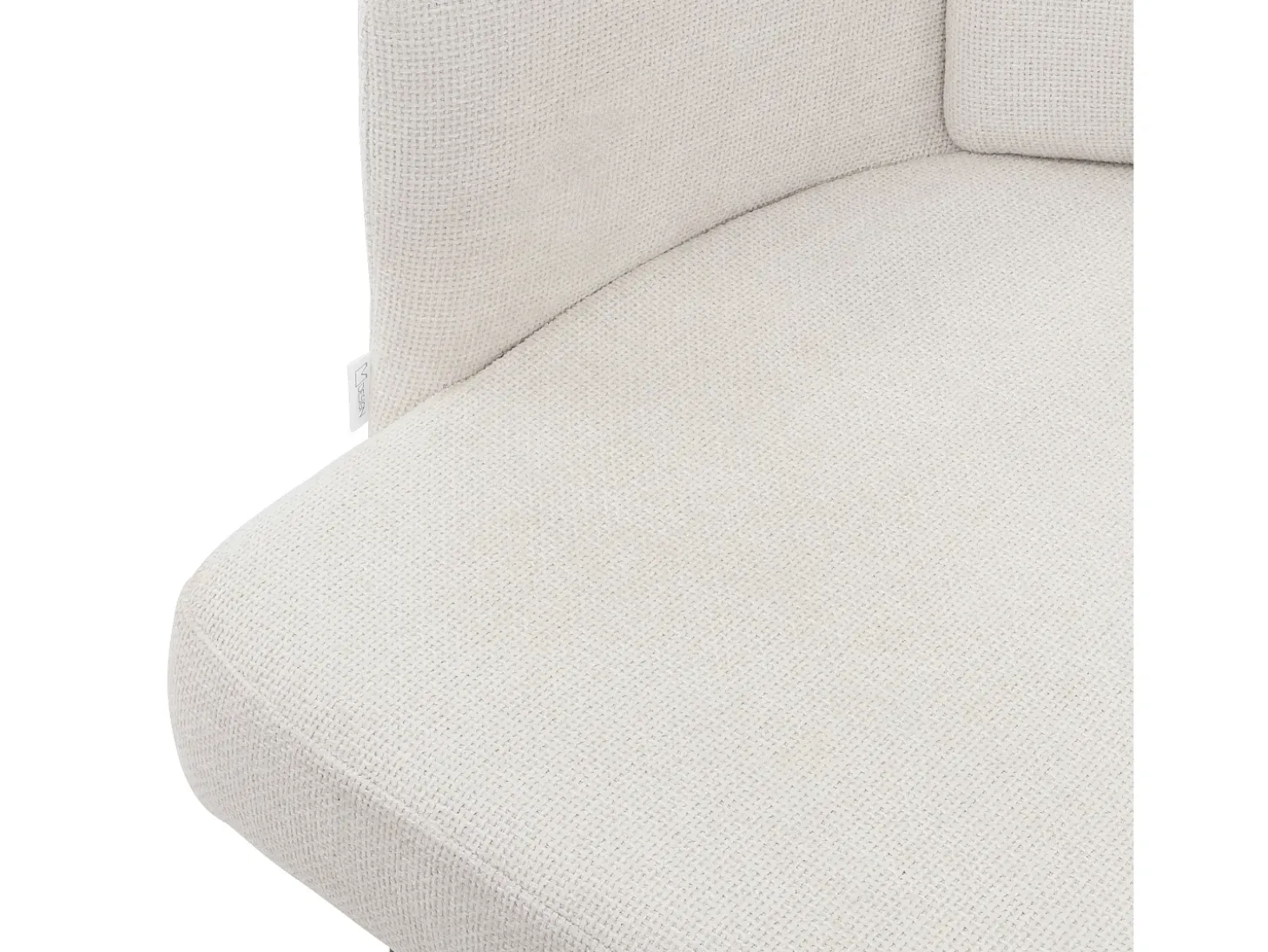 ML-Design Silla de comedor con funda de tela beige asiento sofá de salón con respaldo y reposabrazos de ratán mueble tapizado con patas de metal