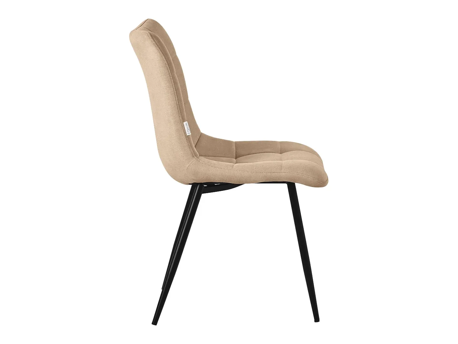ML-Design Sillas de comedor, juego de 2 marrón claro, Sillas de salón con tapicería de tela