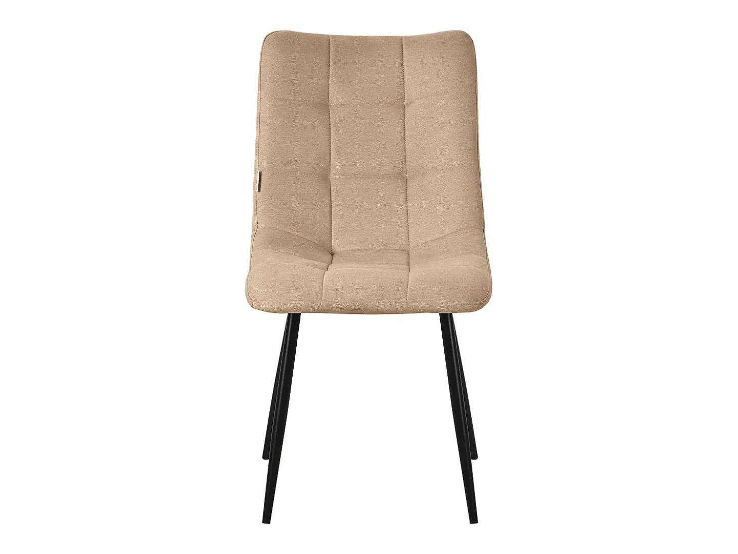 ML-Design Sillas de comedor, juego de 2 marrón claro, Sillas de salón con tapicería de tela