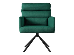 ML-Design Sillas de comedor giratorias 4er Set Verde oscuro, Sillas de salón con reposabrazos y respaldo