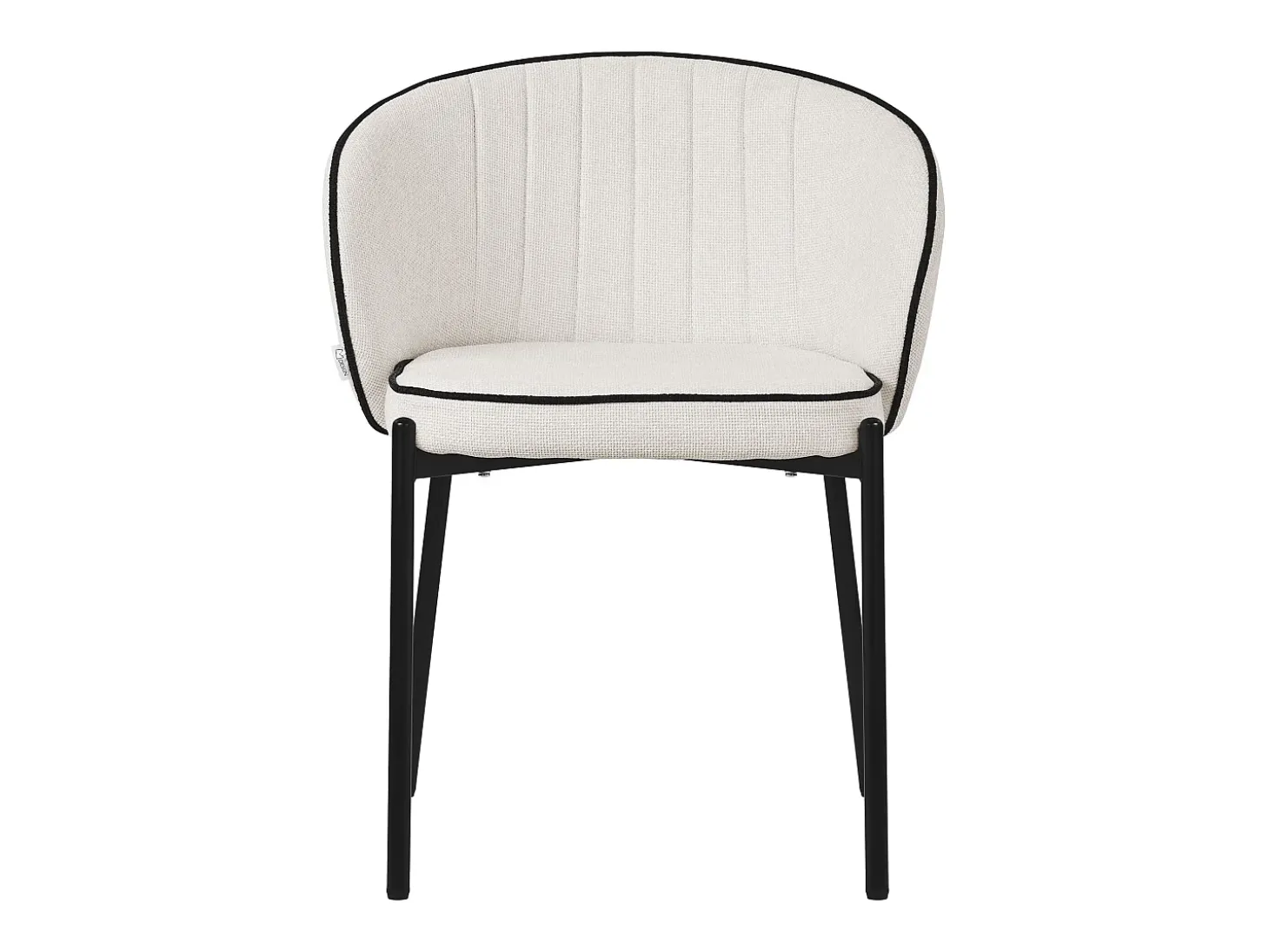 ML-Design 6x Sillas de comedor beige con revestimiento de tela, asiento sofá de salón con respaldo, mueble de cocina tapizado con patas de metal