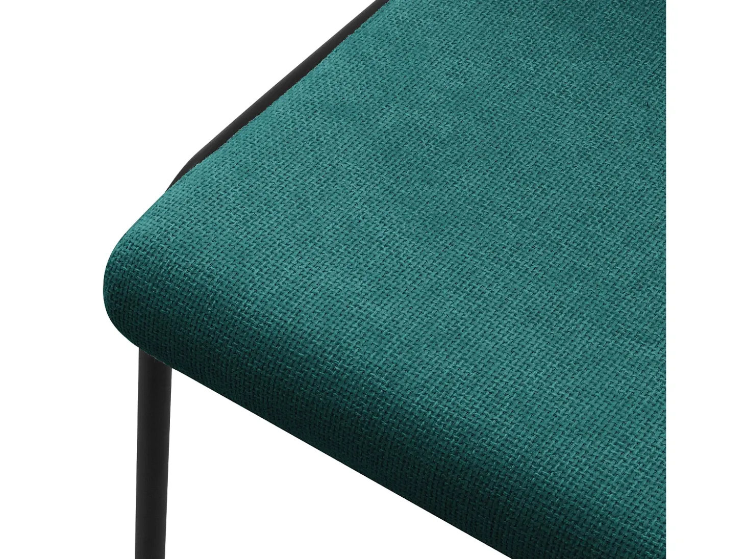 ML-Design 6x Sillas de comedor petróleo poliéster tapizado con patas de metal asiento acolchado con respaldo diseño atemporal mueble ergonómico