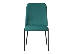ML-Design 6x Sillas de comedor petróleo poliéster tapizado con patas de metal asiento acolchado con respaldo diseño atemporal mueble ergonómico