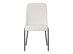 ML-Design 4x Sillas de comedor beige poliéster tapizado con patas de metal asiento acolchado con respaldo diseño atemporal mueble ergonómico