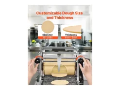 Máquina Automática para Tortillas SucceBuy, de Maíz, con Dos Moldes, para Restaurantes en Casa, Food Trucks, Restaurantes y Cafeterías