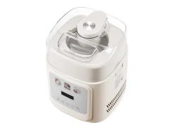 Máquina de Helados SucceBuy Automática, Turbina de Hielo para Sorbetes y Yogur Helado con Compresor Integrado, Máquina de Helados Eléctrica sin Precongelación