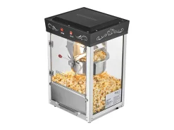 Máquina de Palomitas SucceBuy de Mostrador, Palomera 800 W, Gran Cuenco de Acero Inoxidable 0,2 kg, 48 Tazas por Lote, con Control de 2 Botones, Pared de Vidrio
