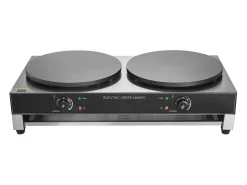 Máquina para Hacer Gofres SucceBuy Crepera Eléctrica de 40,6 cm y 3400 W, Doble Cabezal, para Gofres Comerciales