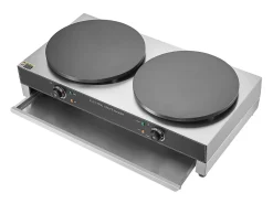 Máquina para Hacer Gofres SucceBuy Crepera Eléctrica de 40,6 cm y 3400 W, Doble Cabezal, para Gofres Comerciales