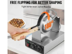 Máquina para Hacer Gofres SucceBuy Máquina para Hacer Waffles de 1400 W, Antiadherente, para Hacer Panqueques con Huevo