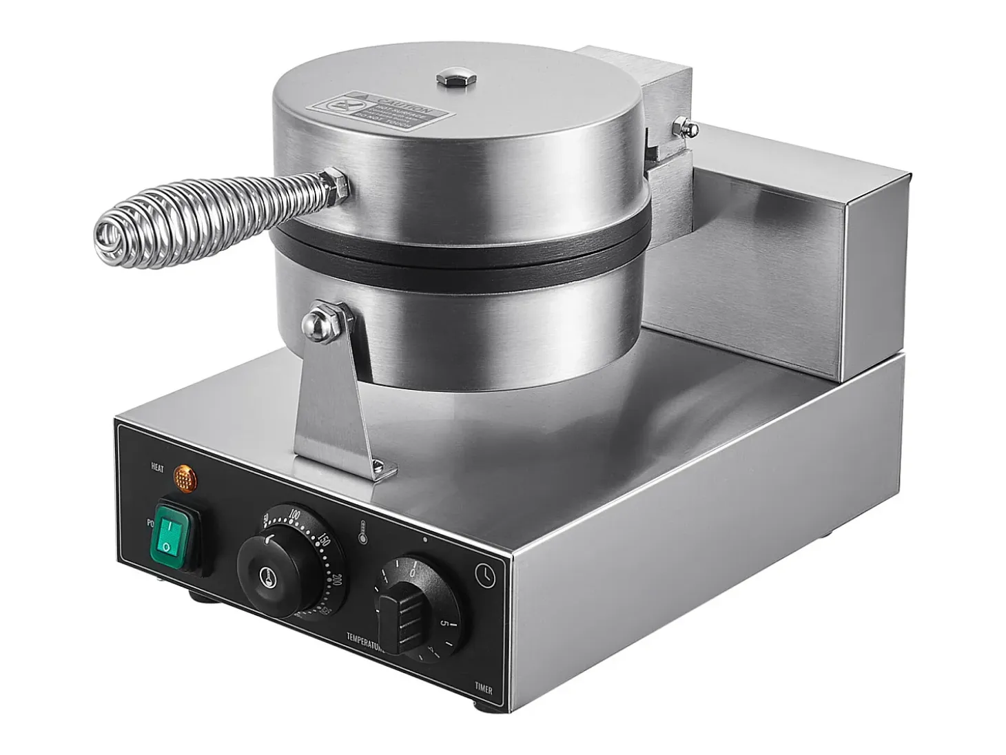 Máquina para Hacer Gofres SucceBuy Máquina para Hacer Wafles Redonda Antiadherente Comercial de 1230 W