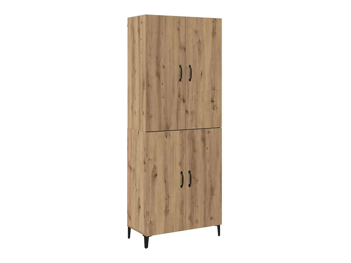 Mueble alto 2 piezas roble artesanal 69,5x34x180 cm