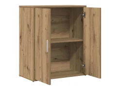 Mueble alto con estante 2 piezas roble artesanal 60x31x70 cm
