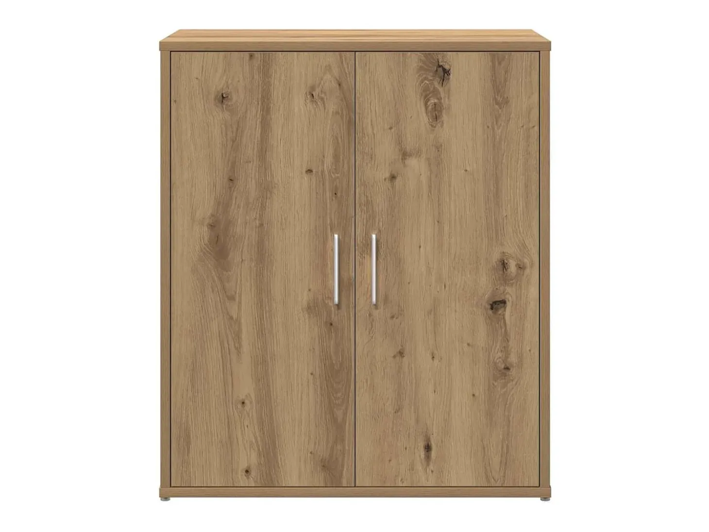 Mueble alto con estante 2 piezas roble artesanal 60x31x70 cm