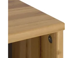 Mueble auxiliar con cajón ODDA 40x24x79 cm madera maciza de pino