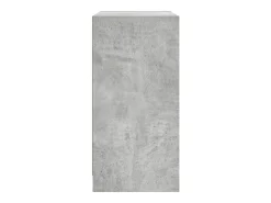 Mueble auxiliar con puertas de cristal gris hormigón 68x37x75,5 cm