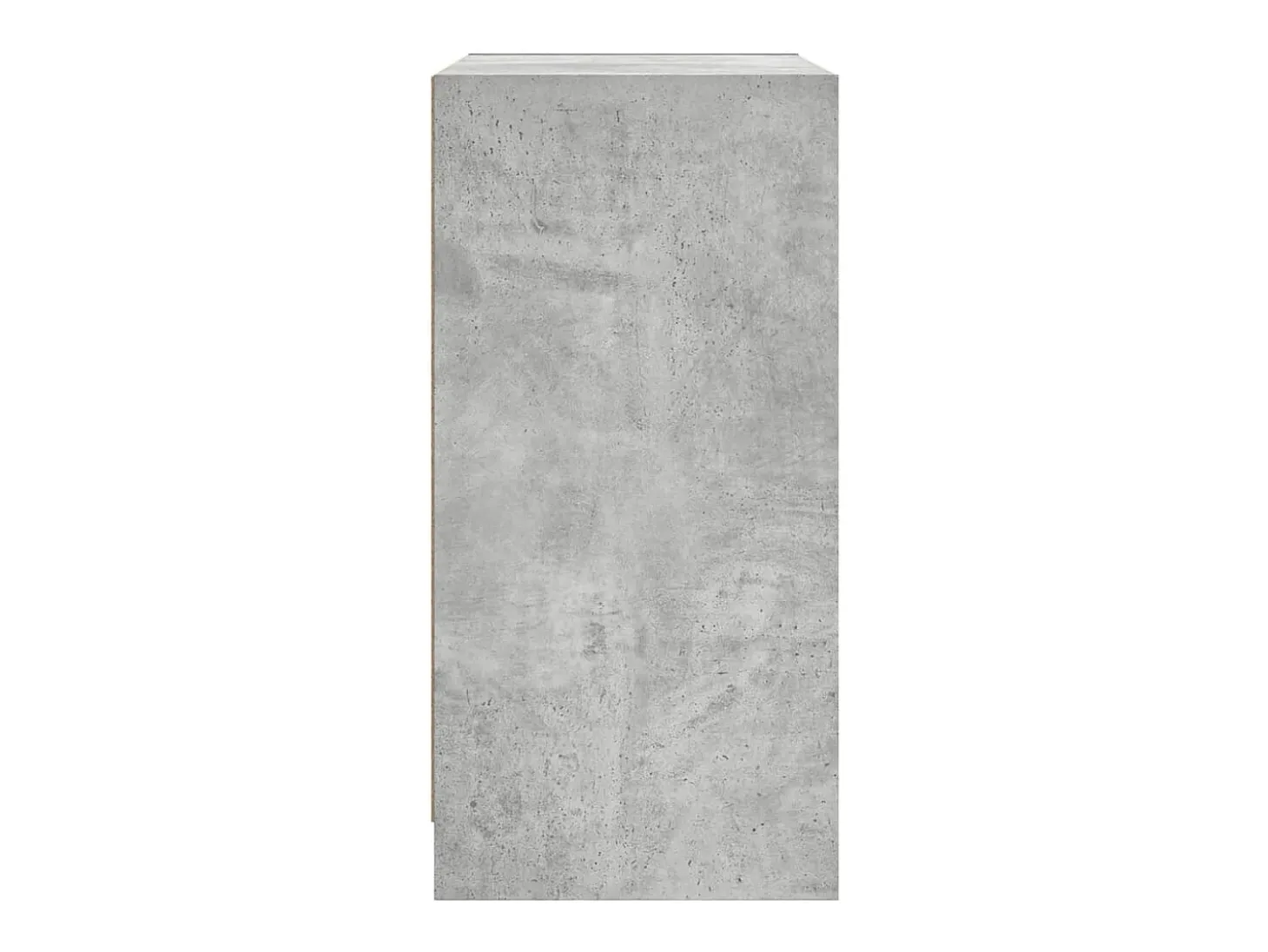 Mueble auxiliar con puertas de cristal gris hormigón 68x37x75,5 cm