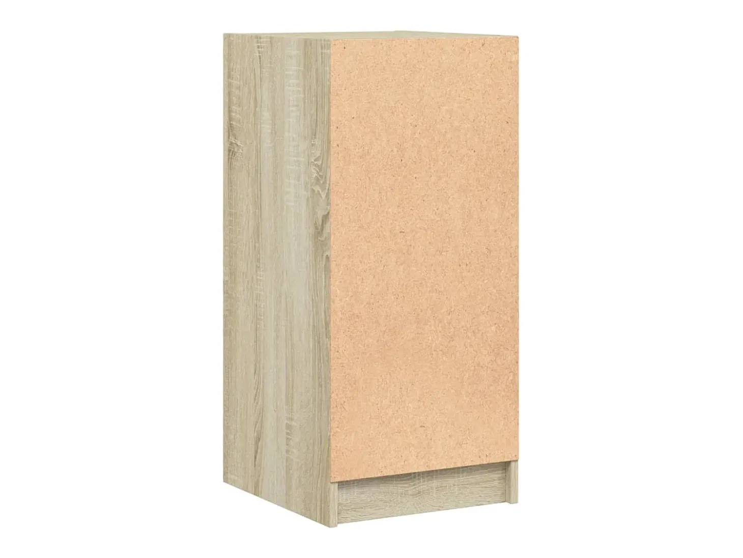 Mueble auxiliar con puertas de cristal roble Sonoma 35x37x75,5cm