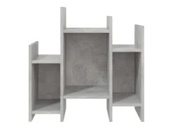 Mueble auxiliar de aglomerado gris hormigón 60x26x60 cm