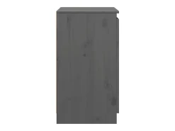 Mueble auxiliar gris 60x36x65 cm madera maciza de pino