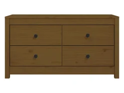 Mueble auxiliar marrón miel 100x40x54 cm madera maciza de pino