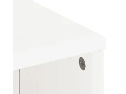 Mueble auxiliar ODDA blanco 40x24x79 cm madera maciza de pino