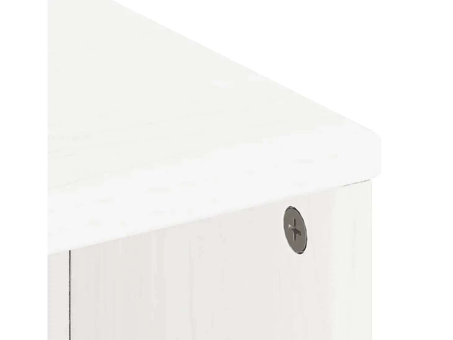 Mueble auxiliar ODDA blanco 40x24x79 cm madera maciza de pino