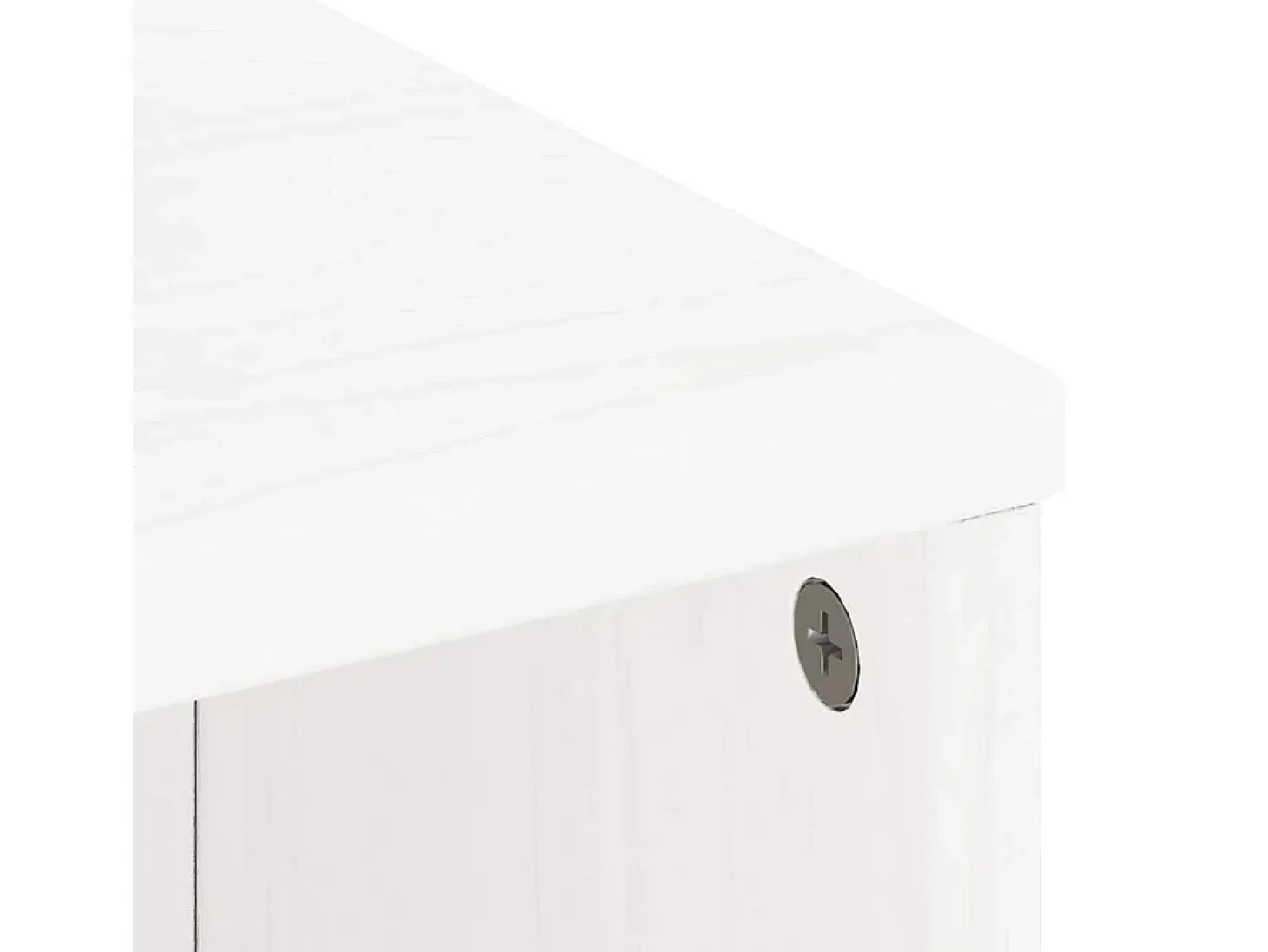 Mueble auxiliar ODDA blanco con cajones 40x24x79 cm madera maciza de pino