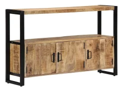 Mueble auxiliar 120x30x75 cm Madera maciza de mango