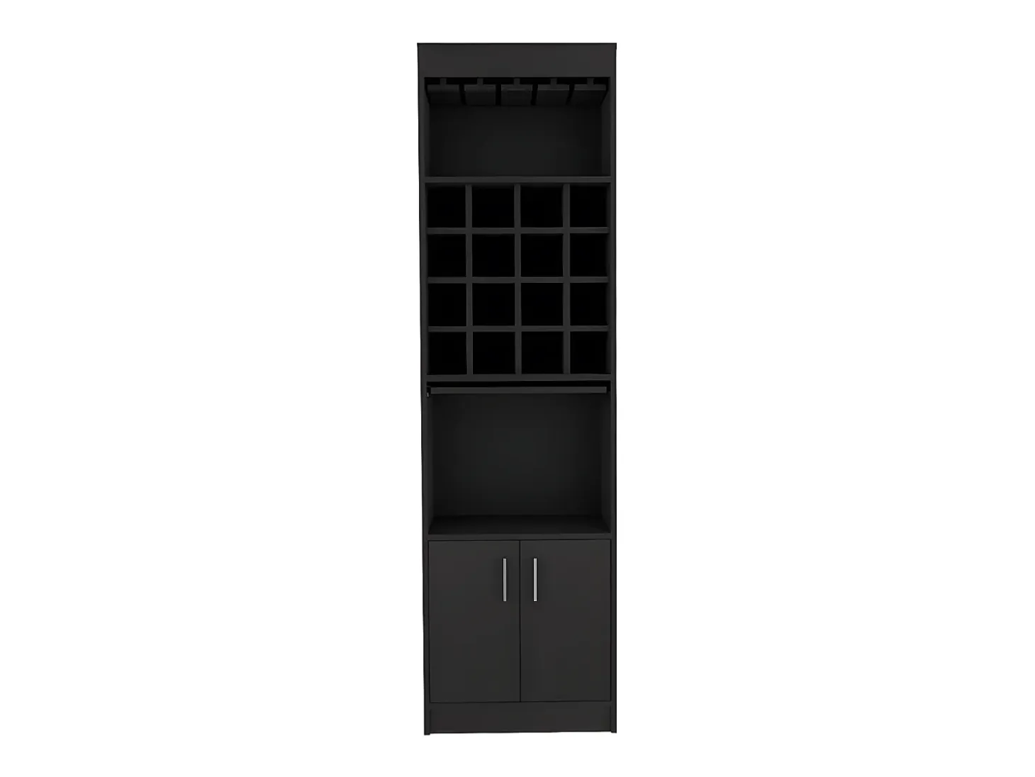 Mueble Bar Kava Beijing, con mesa extensible 180.6CM A X 51CM An X 34CM P Wengue