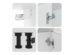 Mueble cocina Kalmar gris hormigón 11 pzas madera contrachapada