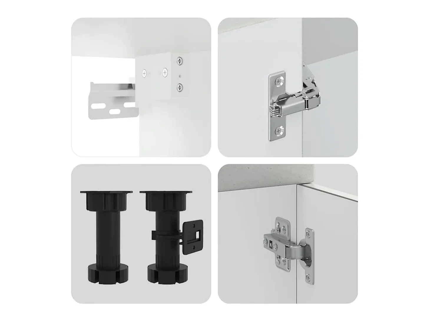 Mueble cocina Kalmar gris hormigón 11 pzas madera contrachapada