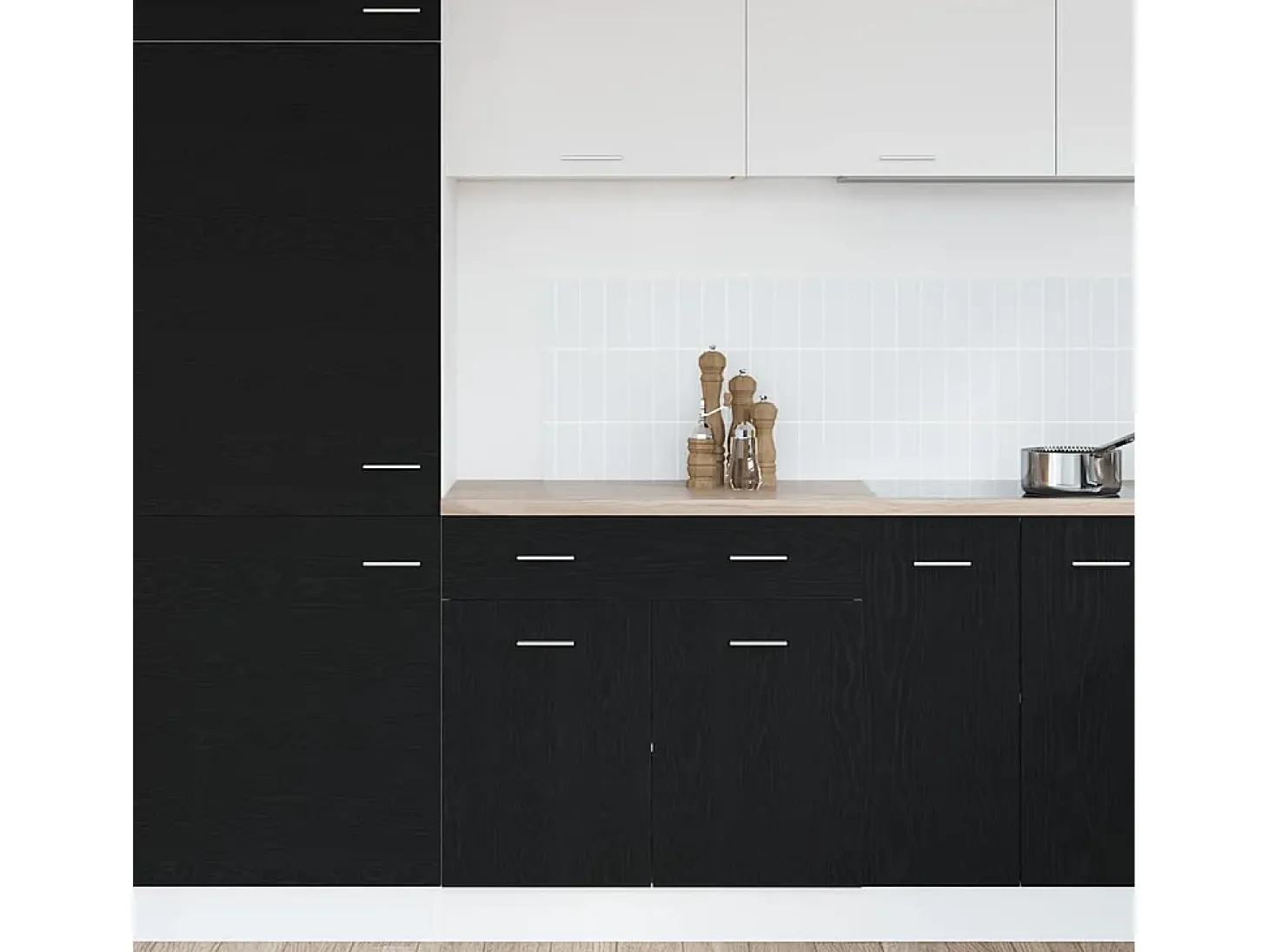 Mueble colgante con cajón Roble Negro 80 x 31 x 81,5 cm