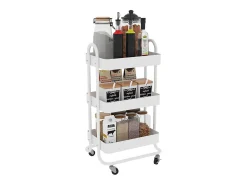 Mueble con ruedas blanco 45.9x34x78.7 tron