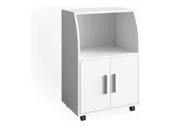 Mueble con ruedas blanco 55x38.4x83.8 elio