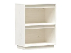 Mueble consola Blanco 60x34x75 cm Madera maciza de pino