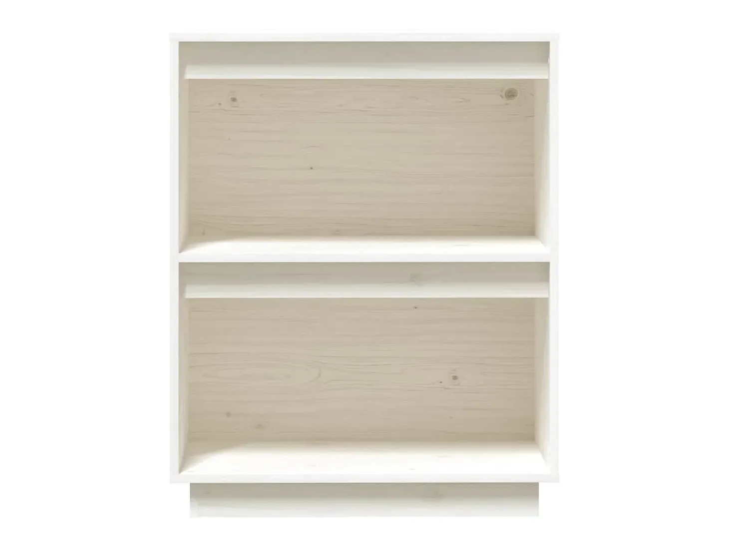 Mueble consola Blanco 60x34x75 cm Madera maciza de pino