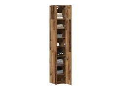 Mueble de almacenaje estrecho Madera vieja 30x42,5x225 cm Madera de ingeniería