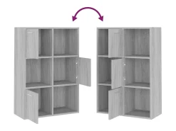 Mueble de almacenaje gris Sonoma 60x29,5x90 cm ES438491
