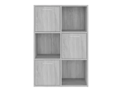 Mueble de almacenaje gris Sonoma 60x29,5x90 cm ES438491