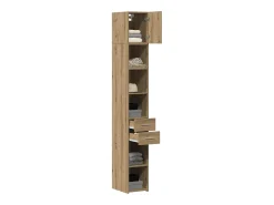 Mueble de almacenaje Slim Roble artesanal 30x42,5x225 cm Madera de ingeniería