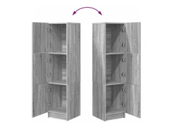 Mueble de almacenaje Sonoma gris 31,5 x 32 x 124 cm