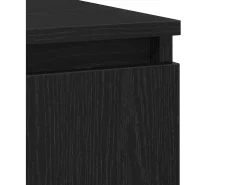 Mueble de Almacenamiento con cajón Roble Negro 60 x 35 x 70 cm