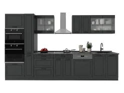 Mueble de cocina antracita casa de campo/antracita 350x46x81.6 r-line