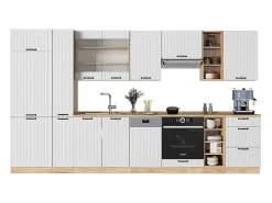 Mueble de cocina blanco casa de campo 355x60x81.6 fame-line