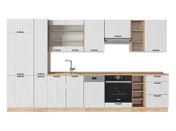 Mueble de cocina blanco casa de campo 355x60x81.6 fame-line